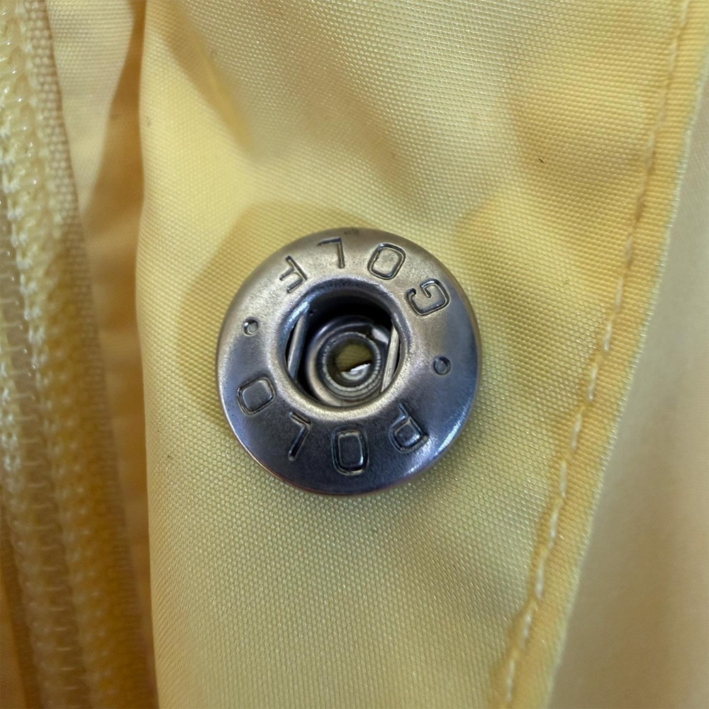 Vintage Polo Golf Ralph Lauren Rain Jacket Yellow Full Zip Packable Mens Size XL - Picture 10 of 12
